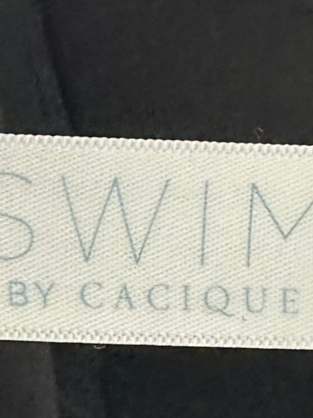 Lane Bryant Cacique Swim Tankini Swimsuit Top 22 3X Black Rainbow Cruise - Picture 5 of 5